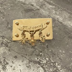 Gold plated St John pin